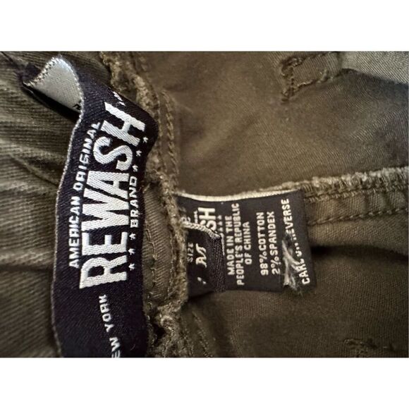 American Original Rewash pull on women’s pants Medium army green utility - Picture 4 of 5